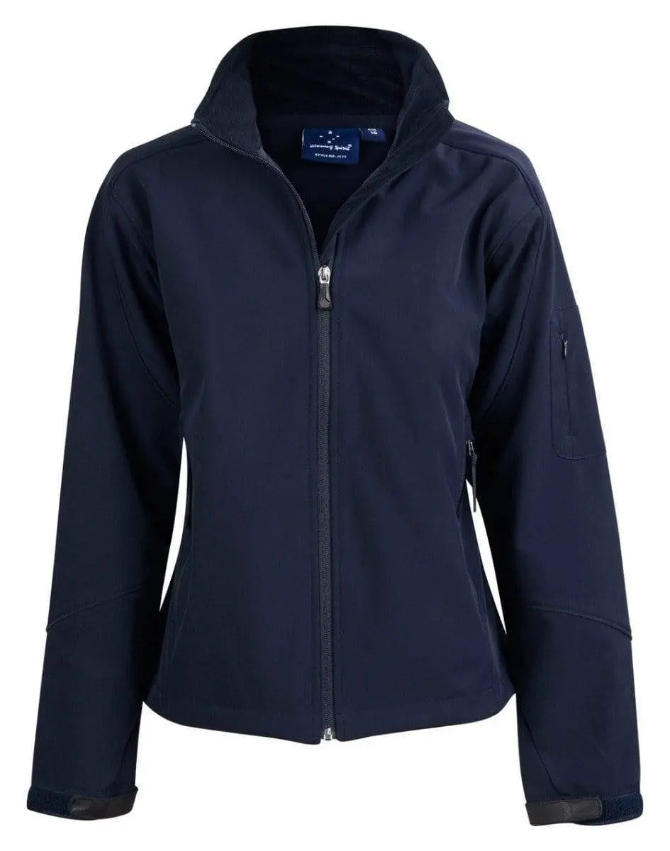 Winning Spirit Ladies' Softshell Jacket Ladies Jk24 Casual Wear Winning Spirit Navy 8